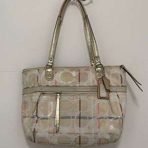 Sequined Coach Handbag